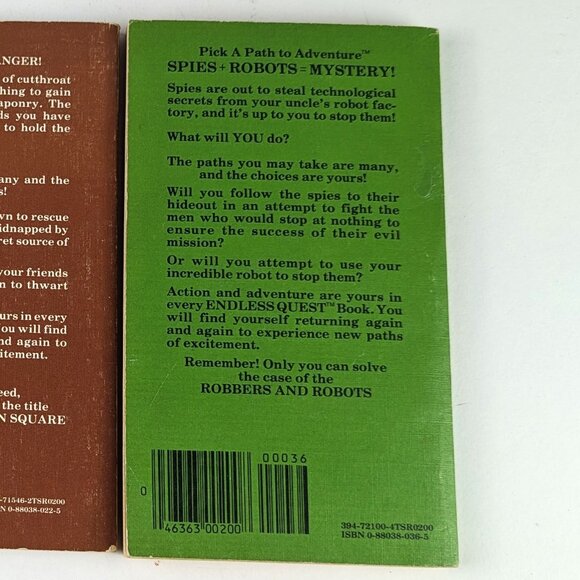 Vintage 80s Endless Quest Book - Robbers & Robots #9 - Picture 8 of 8
